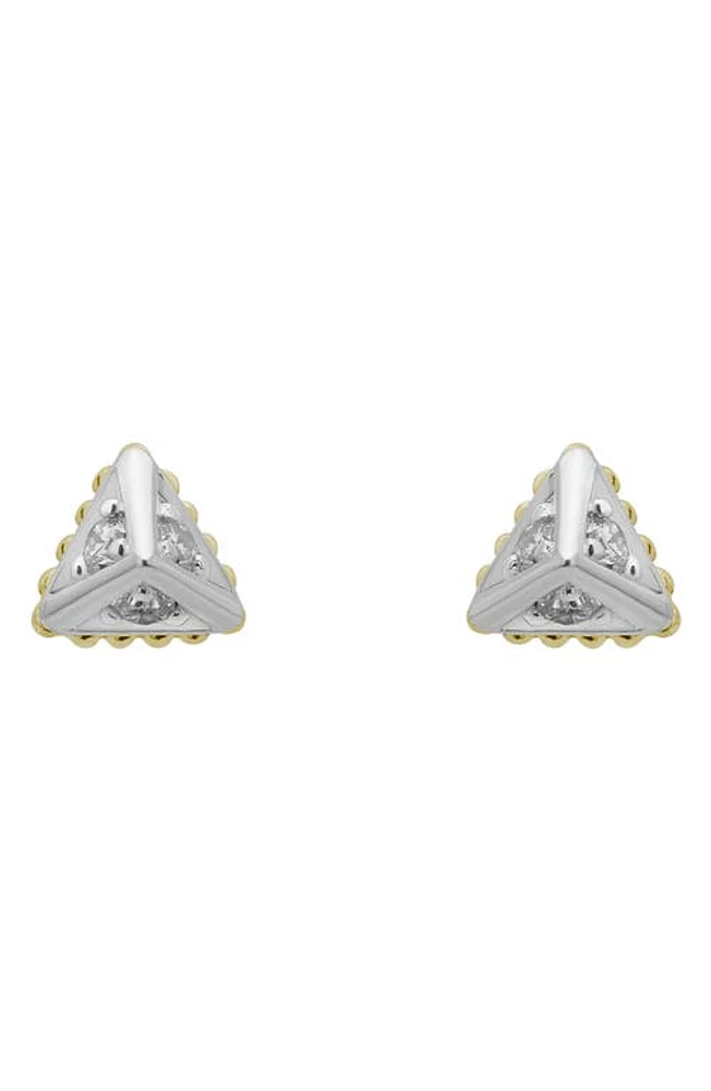 LAGOS KSL Diamond Stud Earrings in Silver at Nordstrom