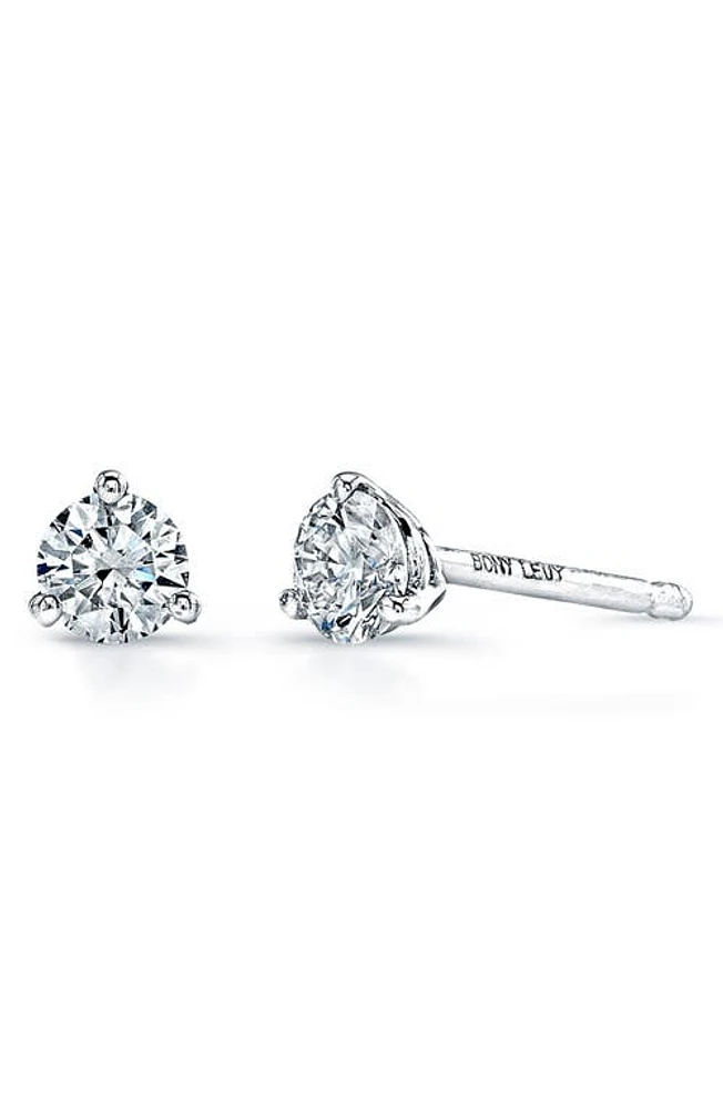 Bony Levy Diamond Stud Earrings in White Gold at Nordstrom