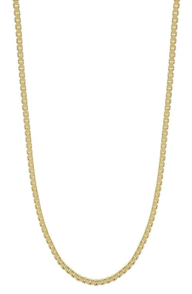 Bony Levy Men's 14K Gold Box Chain Necklace Yellow at Nordstrom,