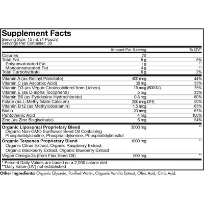 Codeage Liposomal Teen Daily Vitamins Liquid Sachet, Essential Minerals & Multivitamin, 30 Pouches in White at Nordstrom