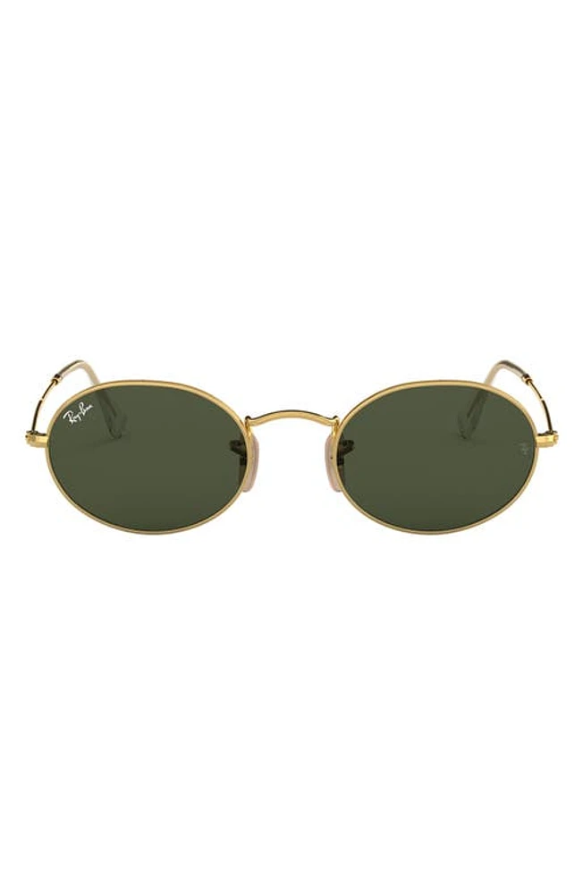 Ray-Ban 51mm Oval Sunglasses in Gold at Nordstrom