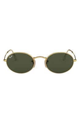 Ray-Ban 51mm Oval Sunglasses in Gold at Nordstrom