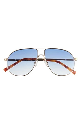 Le Specs Schmaltzy 60mm Aviator Sunglasses in Bright Gold /Vintage Tort at Nordstrom