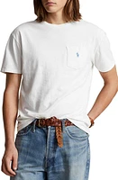 Polo Ralph Lauren Cotton & Linen Pocket T-Shirt Ceramic White at Nordstrom,