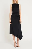 Luxely Finch Ruched Satin Midi Dress at Nordstrom,