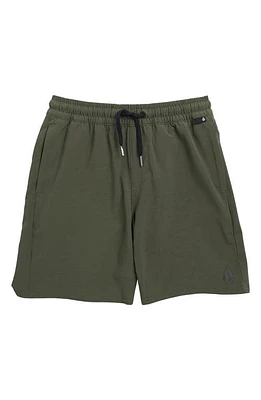 Volcom Kids' Nomoly Hybrid Shorts in Squadron Green at Nordstrom, Size Xl