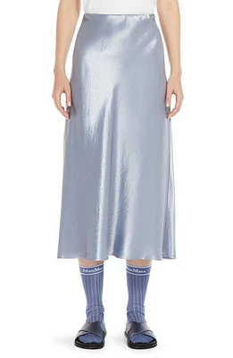 Max Mara Leisure Alessio Satin Midi Skirt Sky Blue at Nordstrom,