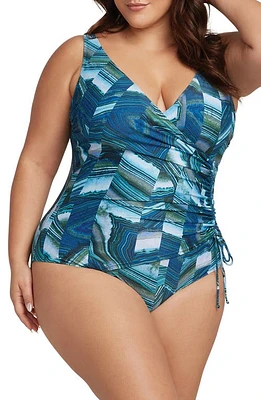 Artesands Chalcedony Rembrandt One-Piece Swimsuit Teal at Nordstrom, Us