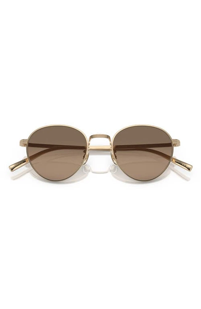 Oliver Peoples 49mm Small Polarized Phantos Sunglasses in Gold at Nordstrom