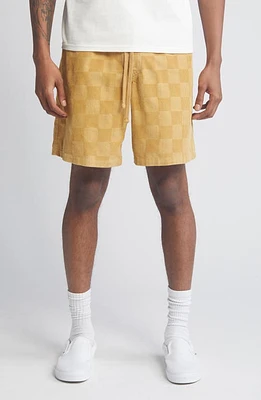 Vans Range Checkerboard Cotton Corduroy Shorts Antelope at Nordstrom,