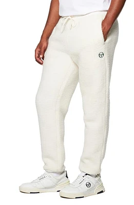 Sergio Tacchini Cortina High Pile Fleece Joggers in Gardenia/Botanical at Nordstrom, Size Small