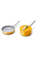 CARAWAY Nonstick Ceramic Mini Fry Pan & Sauce Pan Set in Marigold at Nordstrom