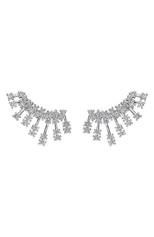 Hueb Luminus Diamond Ear Crawlers in White Gold at Nordstrom