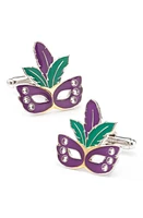 Cufflinks, Inc. Mardi Gras Mask Cuff Links in Purple at Nordstrom