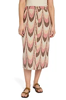 Faherty Whitley Print Front Button Skirt Desert Ikat at Nordstrom,