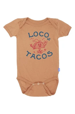 Feather 4 Arrow Loco Tacos Cotton Graphic Bodysuit in Apricot at Nordstrom, Size 18-24 M