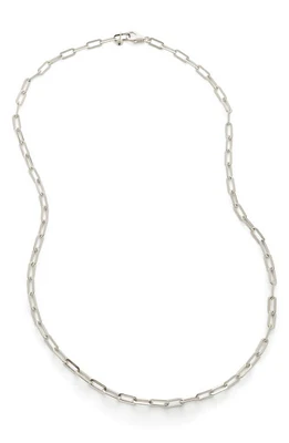 Monica Vinader Deco Paper Clip Chain Necklace in Silver at Nordstrom