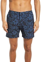 Fair Harbor The Sextant Swim Trunks Navy Floral at Nordstrom,