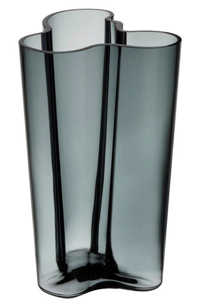 Iittala Alvar Aalto Finlandia Crystal Vase in Dark Grey at Nordstrom