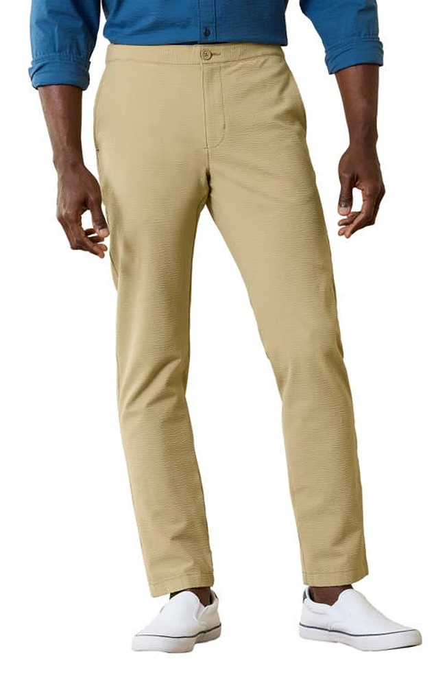 Tommy Bahama Nova Weave Flat Front Performance Seersucker Pants at Nordstrom,