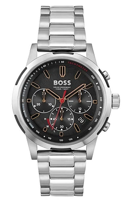 BOSS Solgrade Chronograph Bracelet Watch, 44mm in Black at Nordstrom