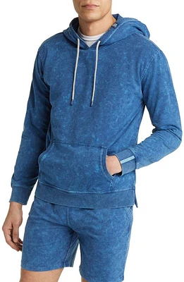 Stone Rose Acid Wash Fleece Hoodie Navy at Nordstrom,