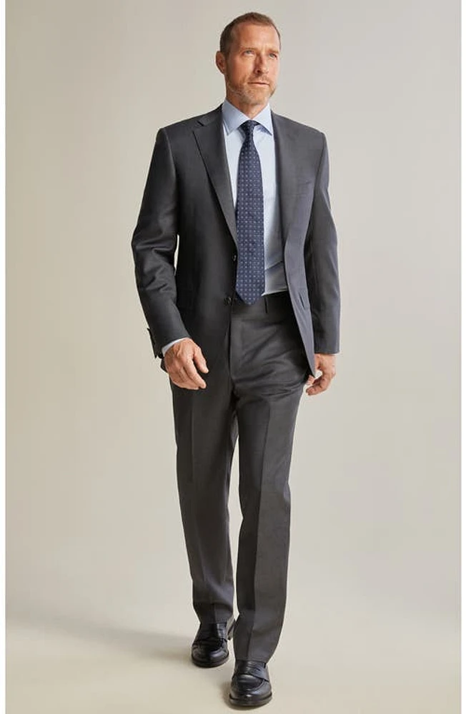 Heritage Gold Infinity Solid Wool Suit Charcoal at Nordstrom,