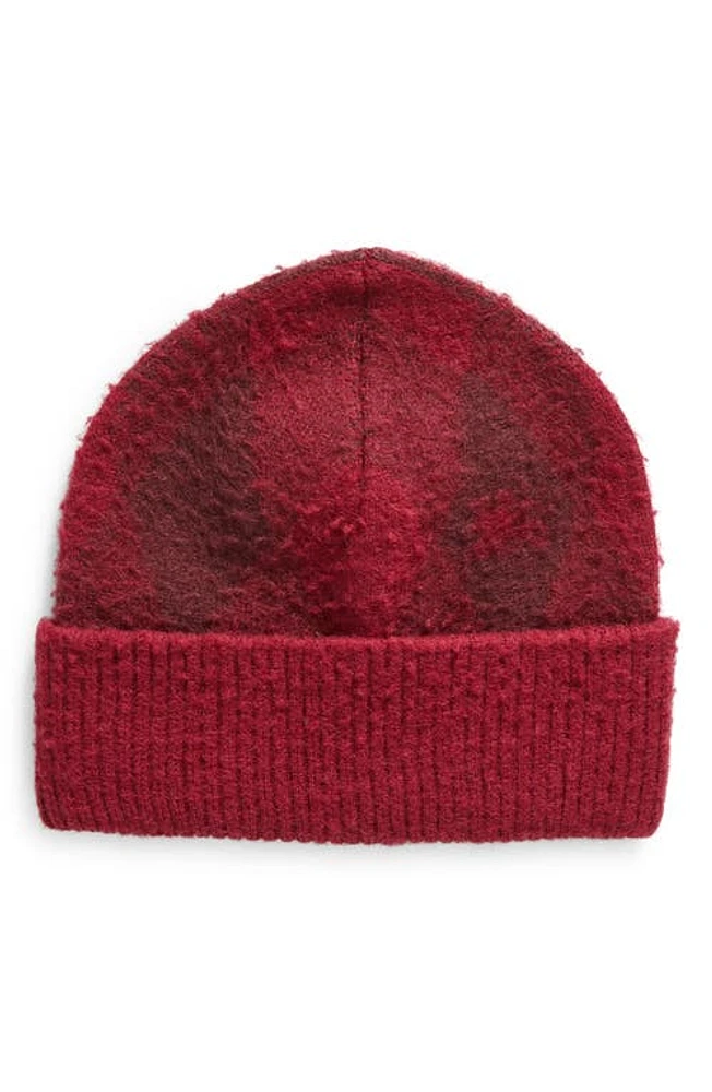 burberry Argyle Cuff Wool Beanie in Ripple/Plum at Nordstrom