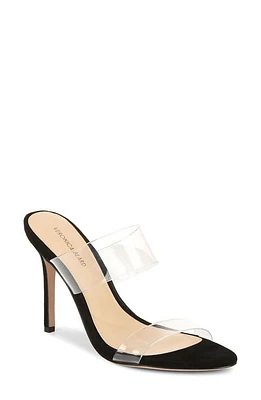 Veronica Beard Asha Sandal Black/Clear at Nordstrom,