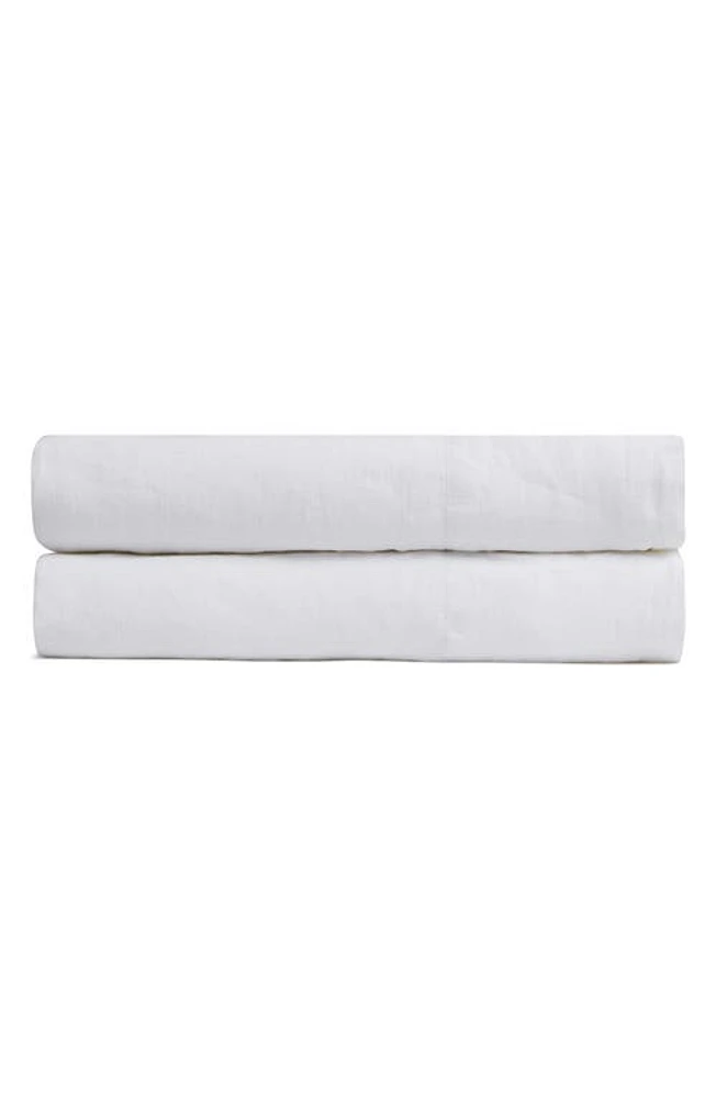 Parachute Linen Fitted Sheet in White at Nordstrom