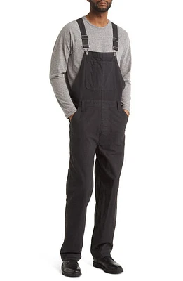 Madewell Garment Dyed Denim Carpenter Overalls Black Coal at Nordstrom,