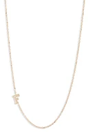 Anzie Diamond Initial Necklace in F at Nordstrom, Size 16 In