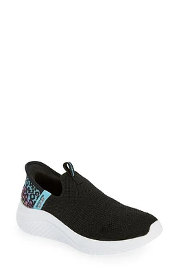 SKECHERS Kids' Ultra Flex Slip-On Sneaker Black/Multi at Nordstrom, M