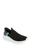 SKECHERS Kids' Ultra Flex Slip-On Sneaker Black/Multi at Nordstrom, M