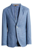 BOSS Heston Virgin Wool Blend Sport Coat Open Blue at Nordstrom, - R