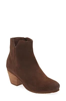 Chocolat Blu Darlene Block Heel Bootie in Chocolate Suede at Nordstrom, Size 9