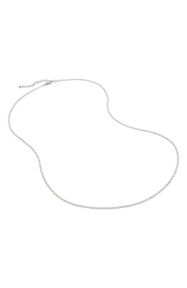 Monica Vinader Oval Link Chain Necklace in Sterling Silver at Nordstrom