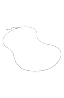 Monica Vinader Oval Link Chain Necklace in Sterling Silver at Nordstrom