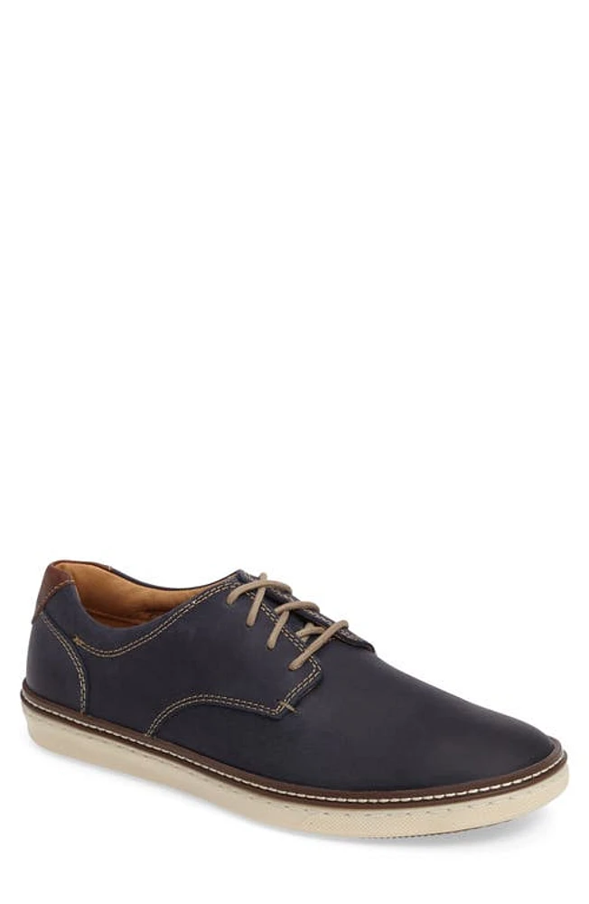 Johnston & Murphy McGuffey Plain Toe Sneaker Navy Nubuck Leather at Nordstrom,