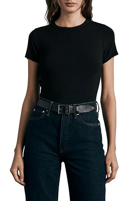 rag & bone ICONS Luca Baby Tee Black at Nordstrom,