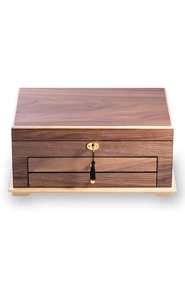 Bey-Berk 3 LEVEL JEWELRY BOX in Walnut at Nordstrom