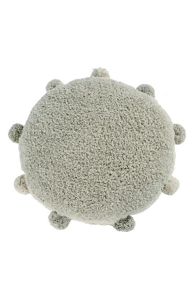 Lorena Canals Bubbly Pompom Trim Floor Cushion in Olive at Nordstrom