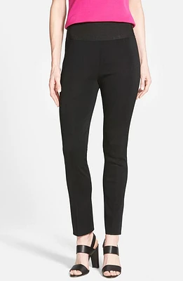 Ming Wang Slim Knit Pants Black at Nordstrom,