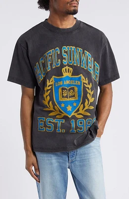 PacSun Vintage Crest Graphic T-Shirt Washed Black at Nordstrom,