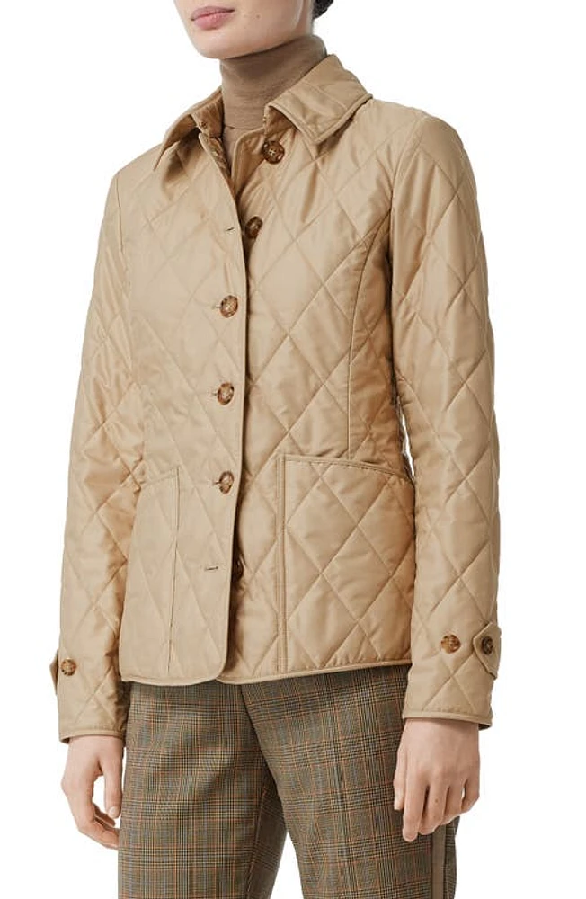 burberry Fernleigh Thermoregulated Diamond Quilted Jacket New Chino at Nordstrom,