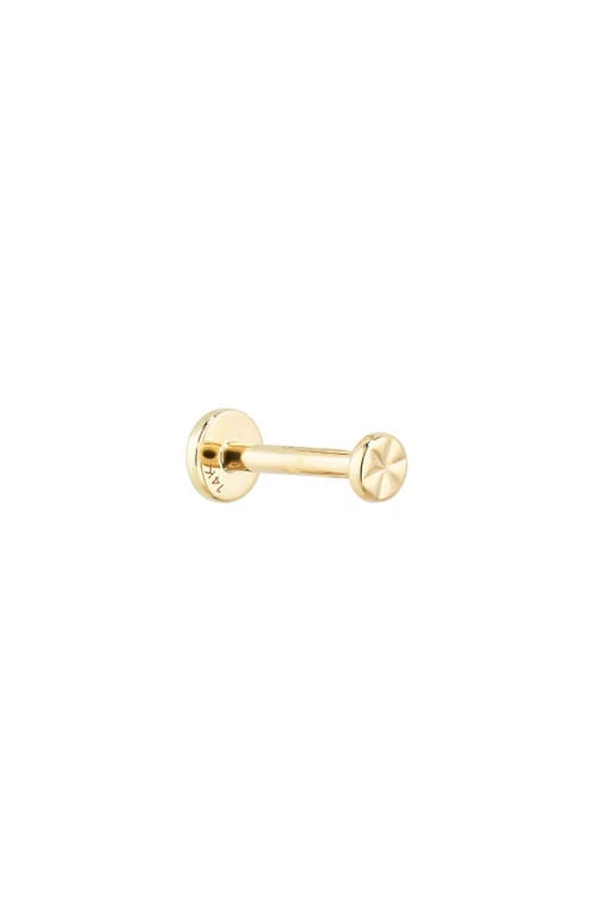 Monica Vinader Siren Star Single Flat Back Stud in Gold at Nordstrom