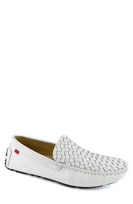 Marc Joseph New York Spring Street Woven Leather Driving Loafer Ice Basket Napa at Nordstrom,