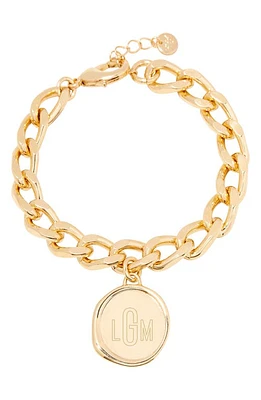 Brook and York Sadie Personalized Monogram Bracelet in Gold at Nordstrom