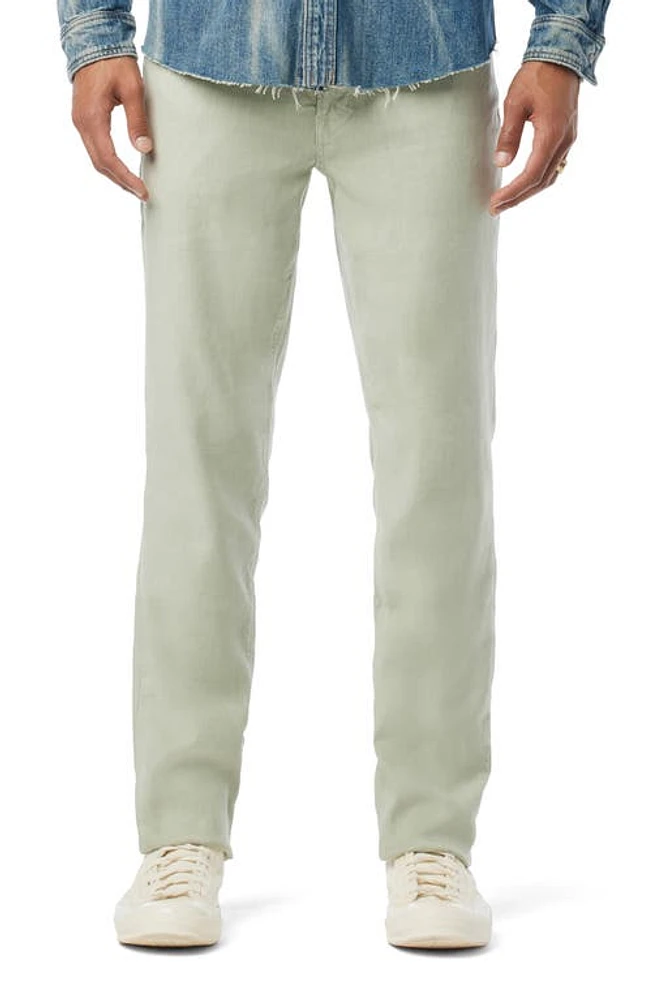 Hudson Jeans Blake Slim Straight Leg Stretch Linen Blend Five Pocket Pants Shell at Nordstrom,