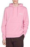 sandro Rubber Cotton Fleece Hoodie at Nordstrom,